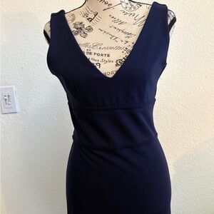 Isabel de Pedro Dress Size 6 Dark Blue Bodycon